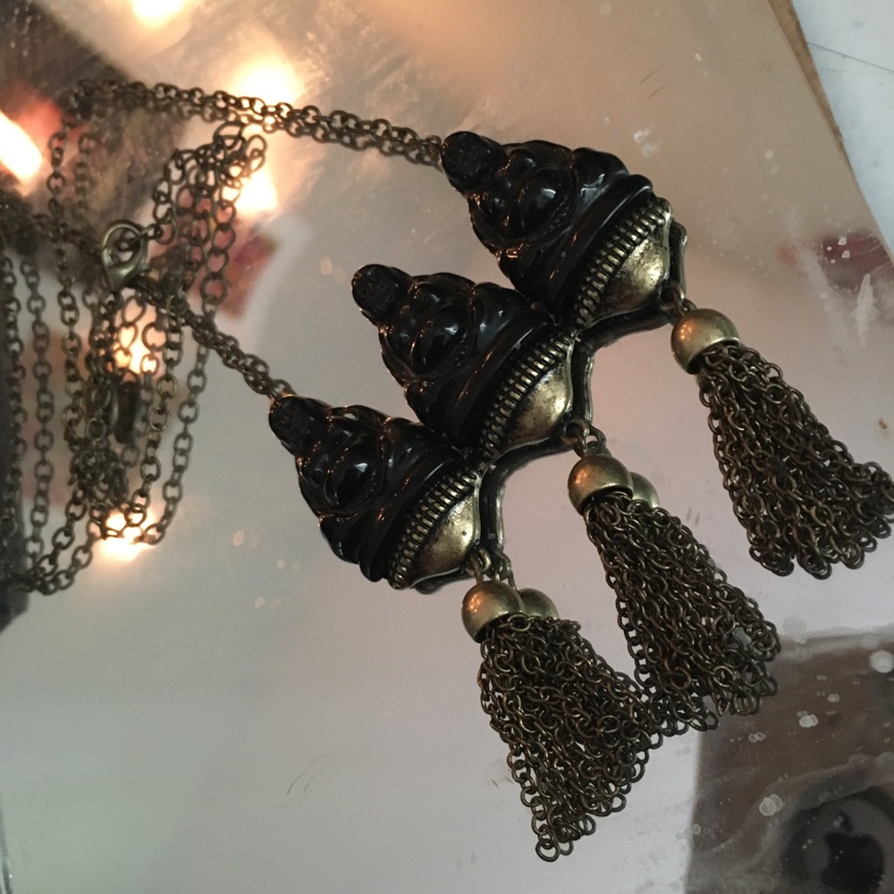 Three Buddha Necklace